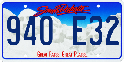 SD license plate 94OE32