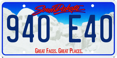 SD license plate 94OE40