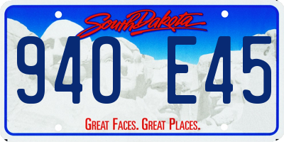 SD license plate 94OE45
