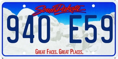 SD license plate 94OE59