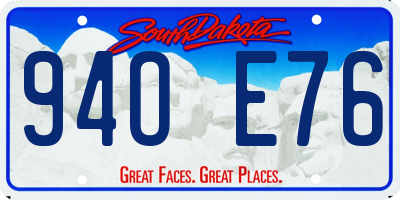 SD license plate 94OE76