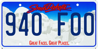 SD license plate 94OF00