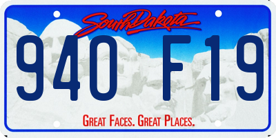 SD license plate 94OF19