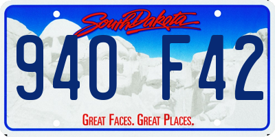 SD license plate 94OF42
