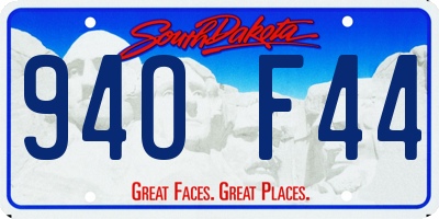 SD license plate 94OF44