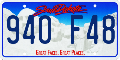 SD license plate 94OF48