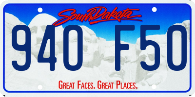 SD license plate 94OF50
