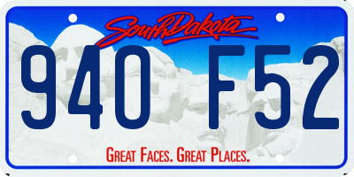 SD license plate 94OF52