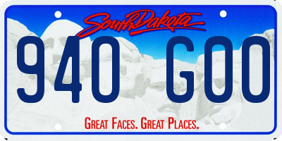 SD license plate 94OG00