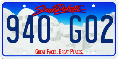 SD license plate 94OG02