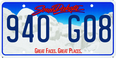 SD license plate 94OG08