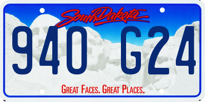 SD license plate 94OG24
