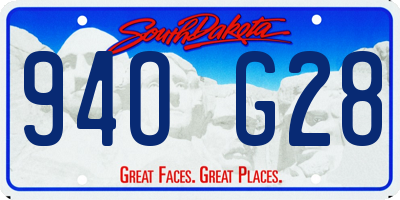 SD license plate 94OG28