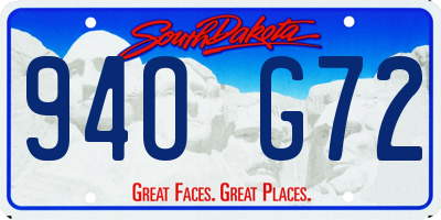 SD license plate 94OG72