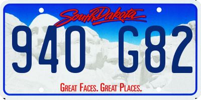 SD license plate 94OG82