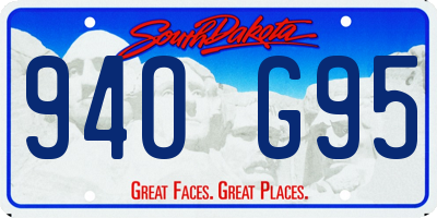 SD license plate 94OG95