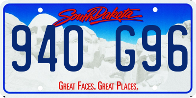 SD license plate 94OG96