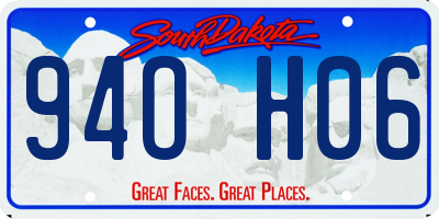 SD license plate 94OH06