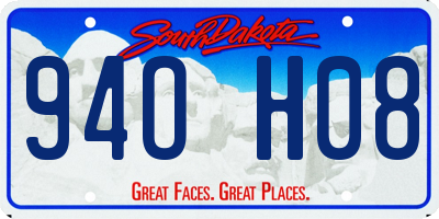 SD license plate 94OH08