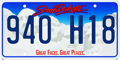 SD license plate 94OH18