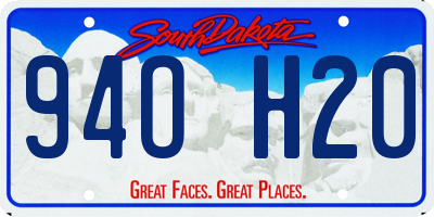SD license plate 94OH20