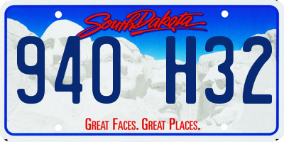 SD license plate 94OH32