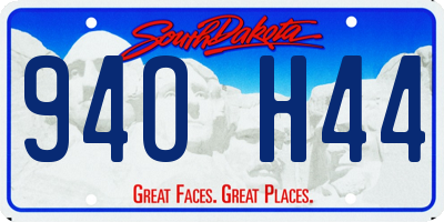SD license plate 94OH44