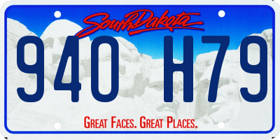 SD license plate 94OH79