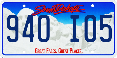 SD license plate 94OI05