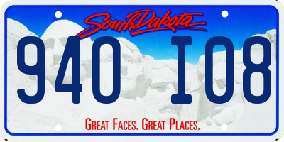 SD license plate 94OI08