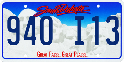 SD license plate 94OI13