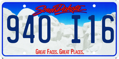 SD license plate 94OI16