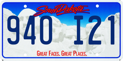 SD license plate 94OI21