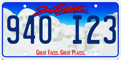 SD license plate 94OI23