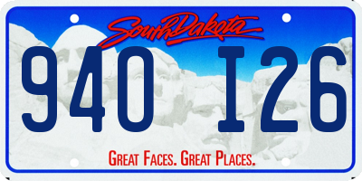 SD license plate 94OI26