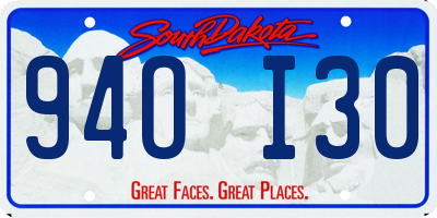 SD license plate 94OI30