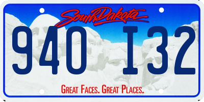 SD license plate 94OI32