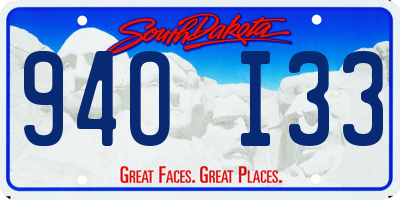 SD license plate 94OI33