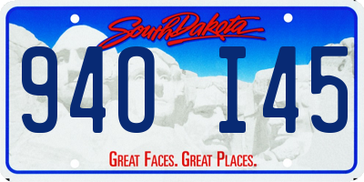 SD license plate 94OI45