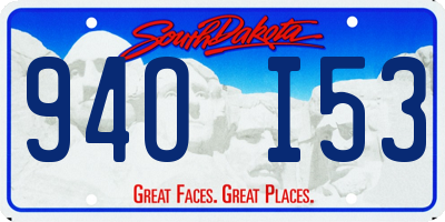 SD license plate 94OI53