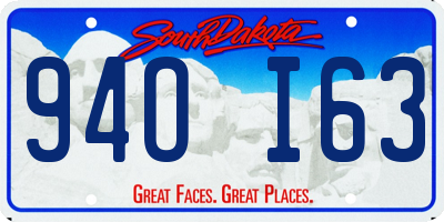 SD license plate 94OI63