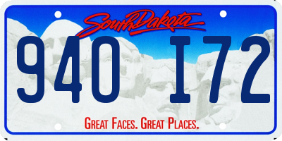 SD license plate 94OI72