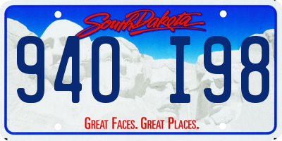 SD license plate 94OI98