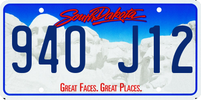 SD license plate 94OJ12