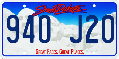 SD license plate 94OJ20