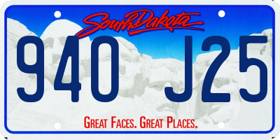 SD license plate 94OJ25