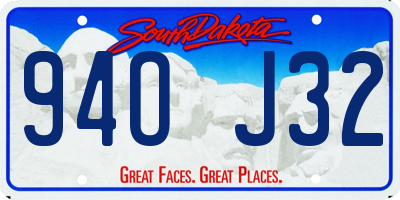 SD license plate 94OJ32