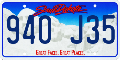 SD license plate 94OJ35