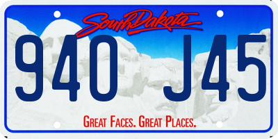 SD license plate 94OJ45