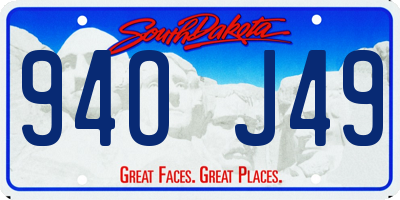 SD license plate 94OJ49